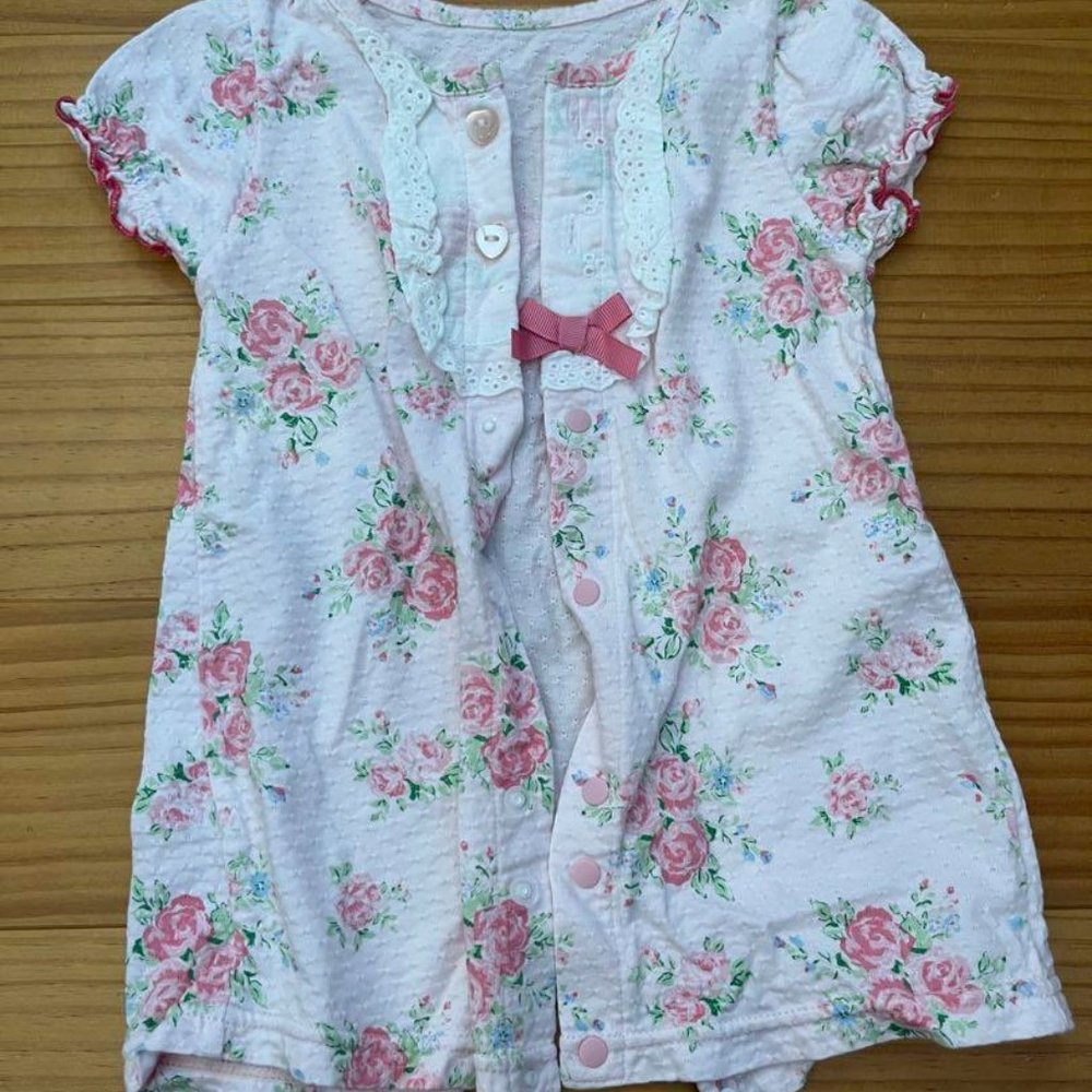 white floral dress